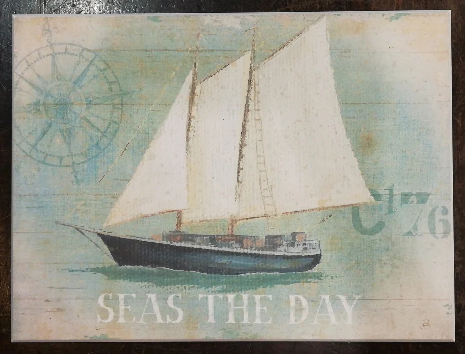 pannello “sailing II – seas the day” - Arredamento marinaresco