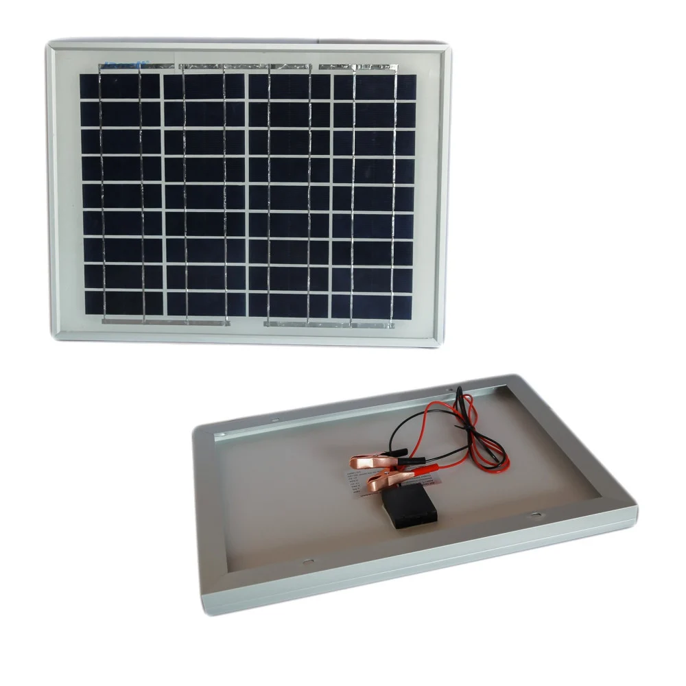 PANNELLO SOLARE MODULO FOTOVOLTAICO 50W 50WATT 12V CELLE SILICIO PINZE BATTERIA - TrAdE Shop Traesio