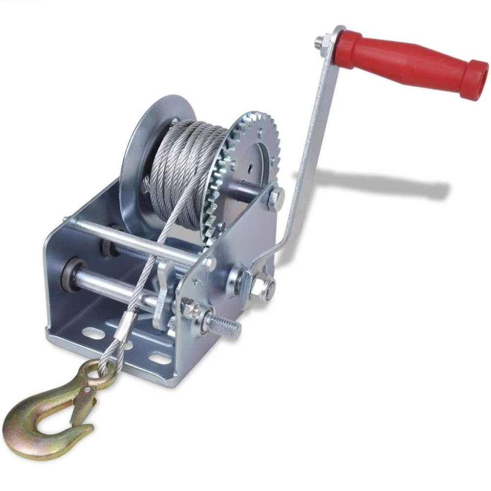 PARANCO MONTACARICHI VERRICELLO GANCIO MANUALE ARGANO 1350 KG CAVO DA 10 MT - Ribitech
