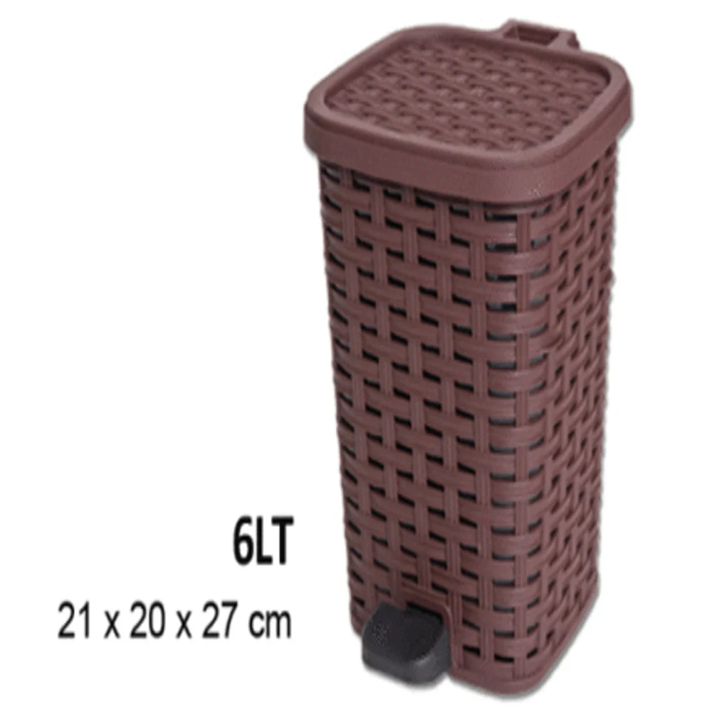 PATTUMIERA PLASTICA A PEDALE 6 LITRI BIDONE CESTINO SPAZZATURA DIFFERENZIATA - TrAdE Shop Traesio
