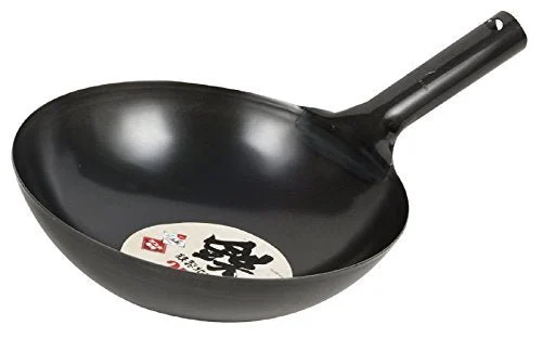 Pearl Pentola Peking in Ferro 27cm HB-4214 Nera Made in Japan