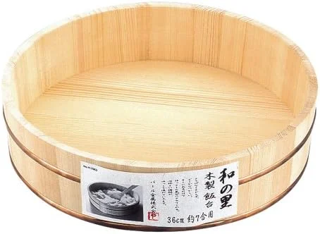 Pearl Metals Hangiri in legno Wanosato 36 cm per 7 go di riso