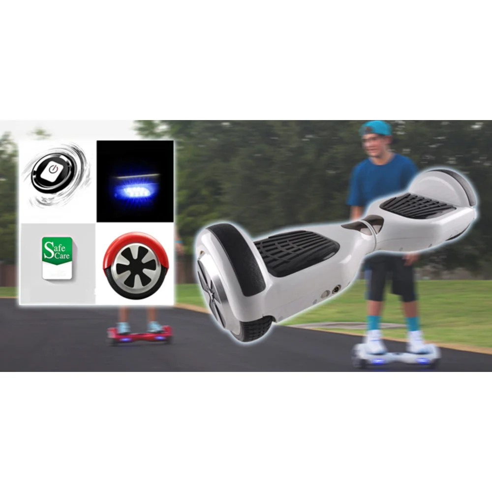 PEDANA SKATEBOARD A 2 RUOTE CON LUCI HOVERBOARD SMART BALANCE SCOOTER ELETTRICO - TrAdE Shop Traesio