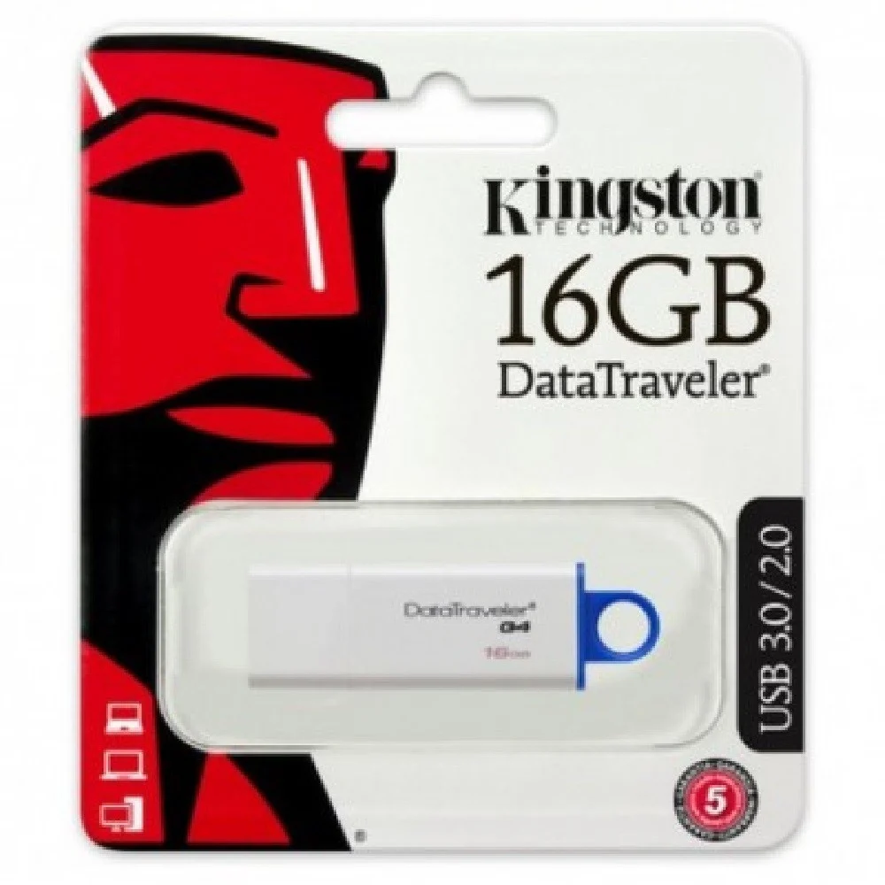 PENDRIVE USB 3.0/2.0 16GB CHIAVETTA PENNA 16 GB CHIAVE KINGSTON MEMORIA DTG4/16GB