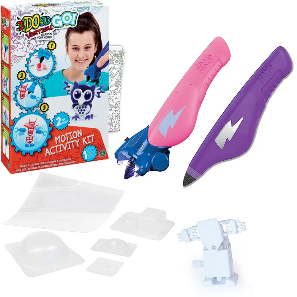 PENNA PER STAMPA DISEGNO VERTICALE 3D ARTE CON SET DI 2 COLORI INCLUSI 3D PEN - TrAdE Shop Traesio