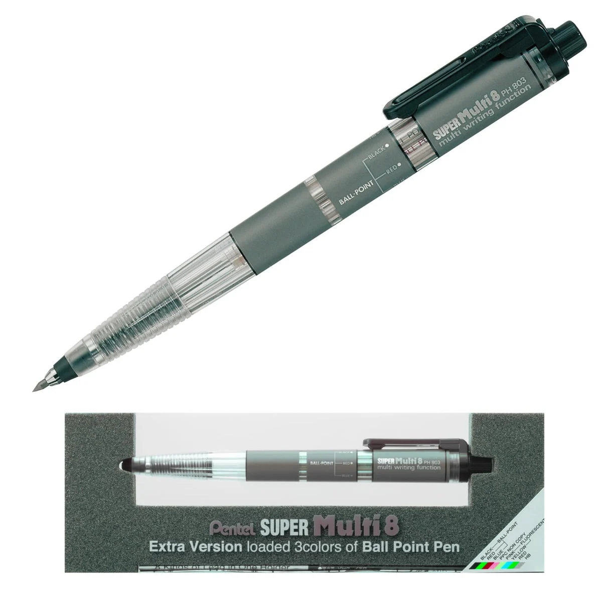 Pentel Super Multi 8 Mechanical Pencil PH803