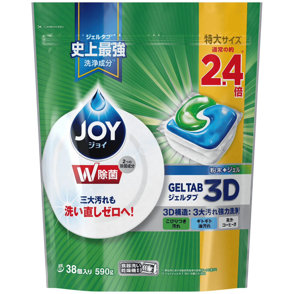 P&G JOY JOY Gel-Tab 3D Extra Large Dishwasher Detergent 38 pcs.
