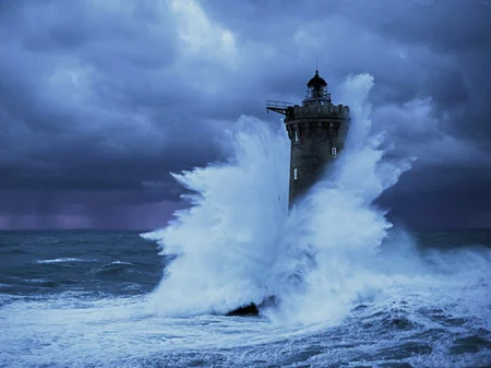 tela intelaiata “phare du four, bretagne” - Arredamento marinaresco