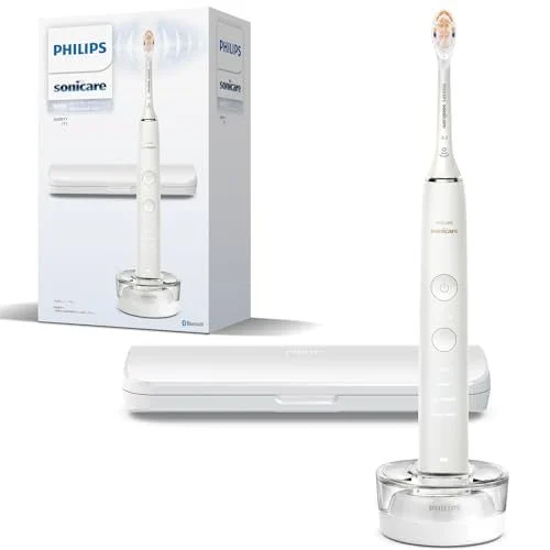 Philips Sonicare Spazzolino Elettrico DiamondClean 9000 HX9911/71 Bianco