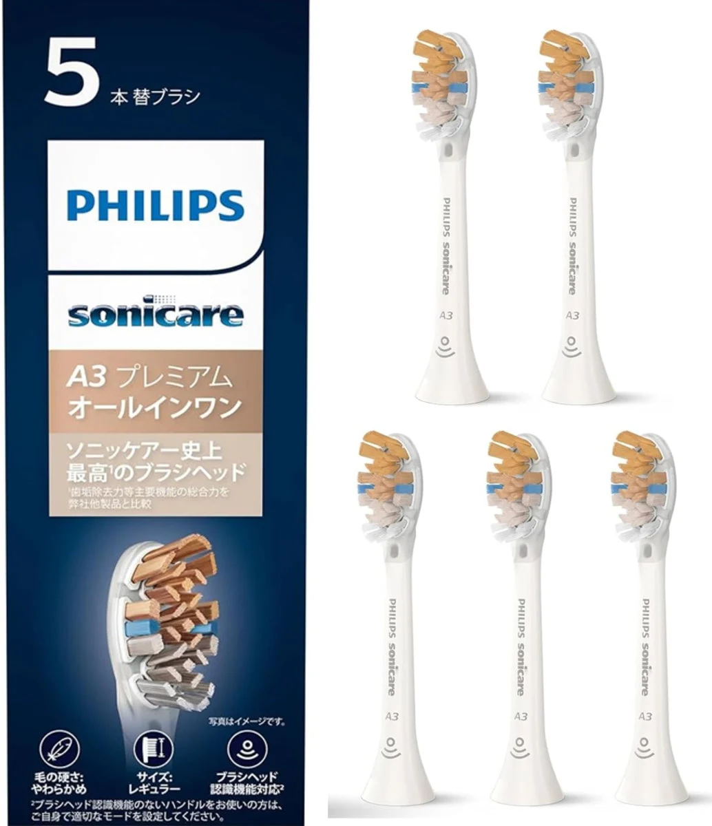 Philips Testine di Ricambio Premium All-in-One HX9095/67 Bianco 5 Pezzi