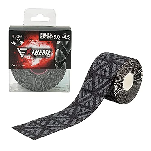 Phiten Metax Tape Roll 5.0cm x 4.5m Black