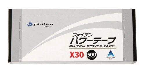 Phiten Power Tape X30 500 Marks - Supportive Adhesive Tape - Black - 500 pcs