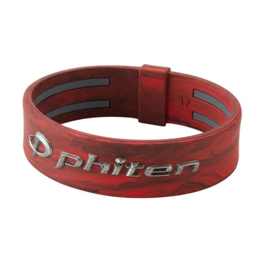 Phiten Pulsera Rakuwa Extreme Modelo X Mármol Rojo 17cm Metax