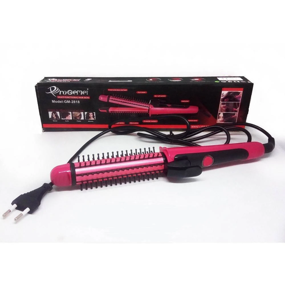 PIASTRA 3 IN 1 IN CERAMICA FERRO ARRICCIACAPELLI EFFETTO ONDULATO LISCI GM-2818