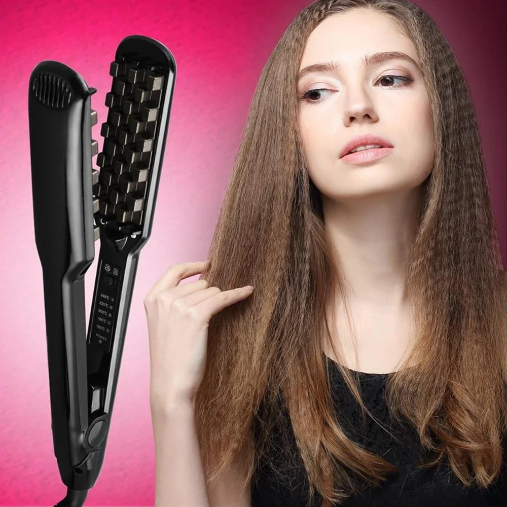PIASTRA IN CERAMICA TORMALINA PER CAPELLI ONDULATI PROFESSIONALE STYLING Q-M377