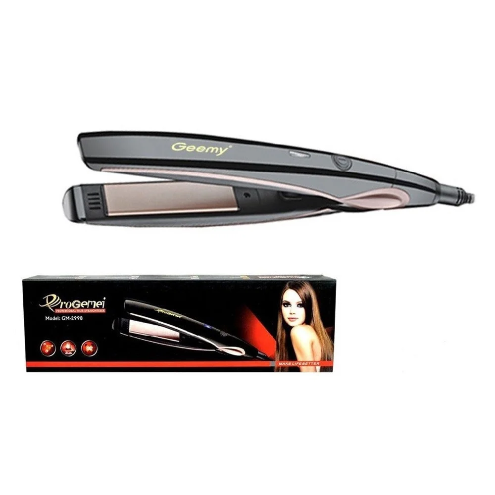 PIASTRA PER CAPELLI LISCI PROFESSIONALE RIVESTIMENTO CERAMICA TORMALINA GM-2998