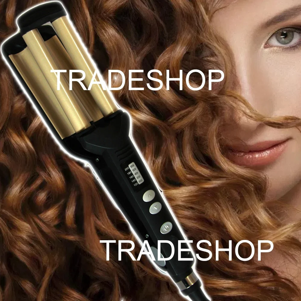 PIASTRA PER CAPELLI RICCI BOCCOLI MOSSI ONDULATI ONDE NATURALI AUTOMATICA 200° - TrAdE Shop Traesio