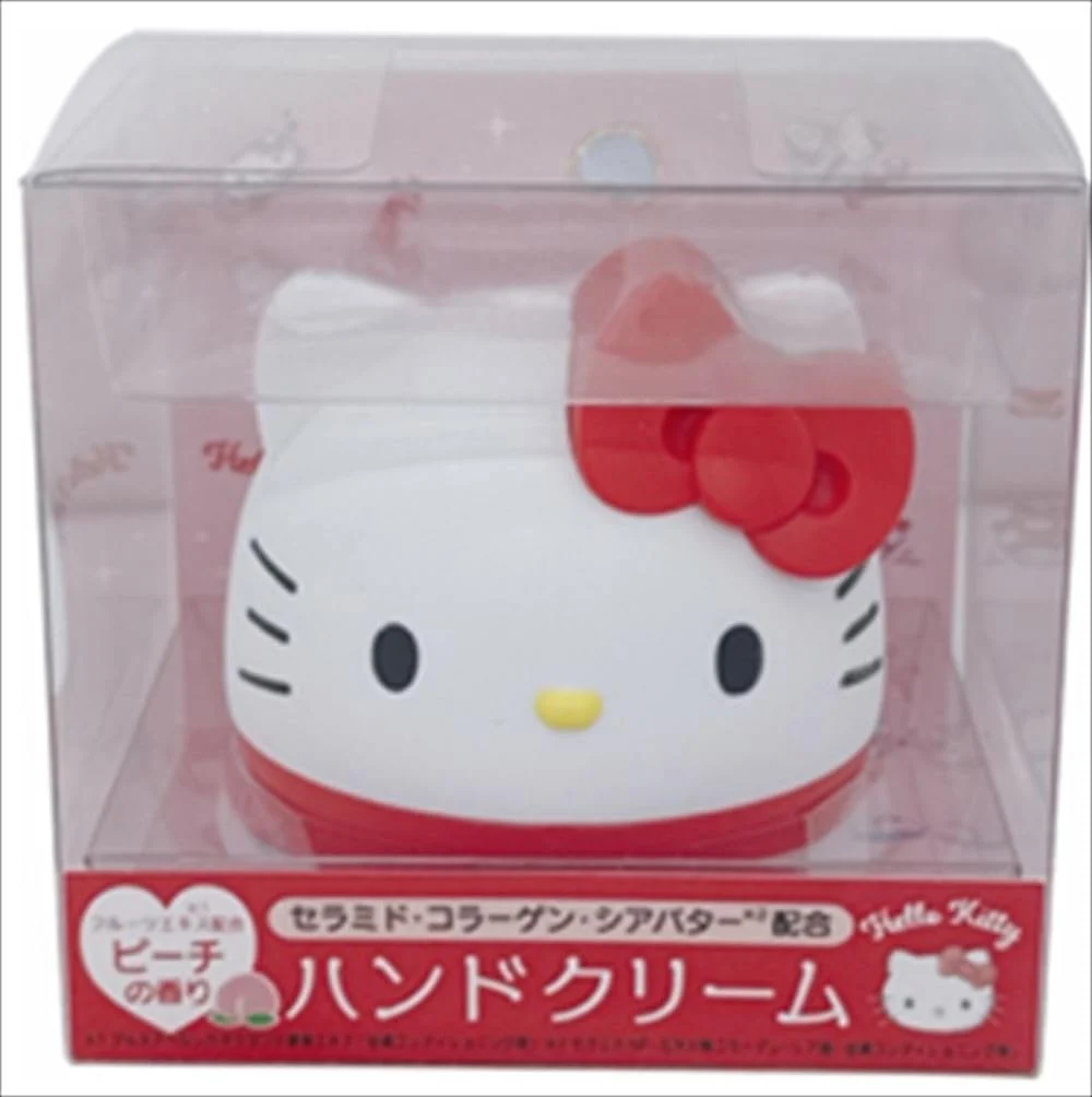 Pieras Hello Kitty Crema mani idratante profumata alla pesca 35 g - WAFUU JAPAN