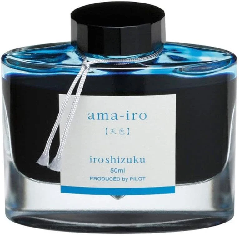 Pilot inchiostro stilografico iroshizuku INK50AMA Amairo blu 50ml