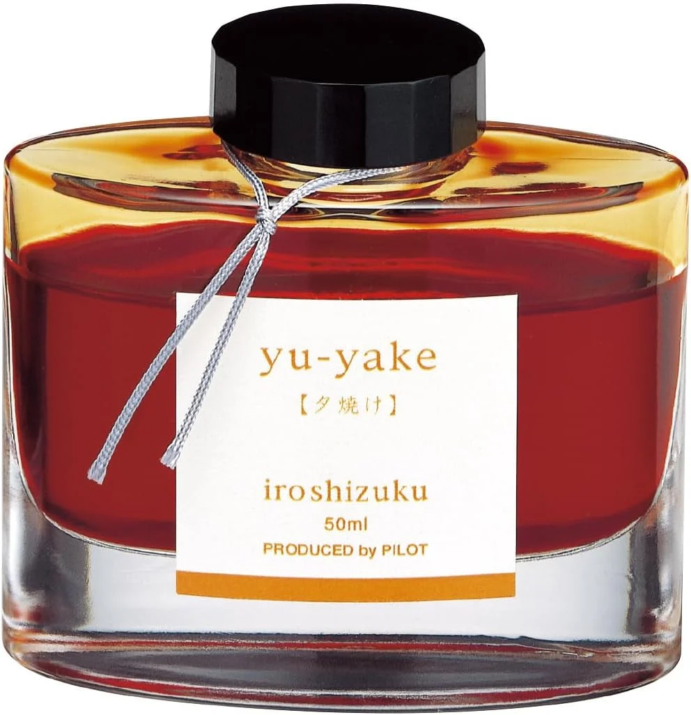 Pilot inchiostro per stilografica iroshizuku INK50YU Yuuyake Sunset Orange 50ml