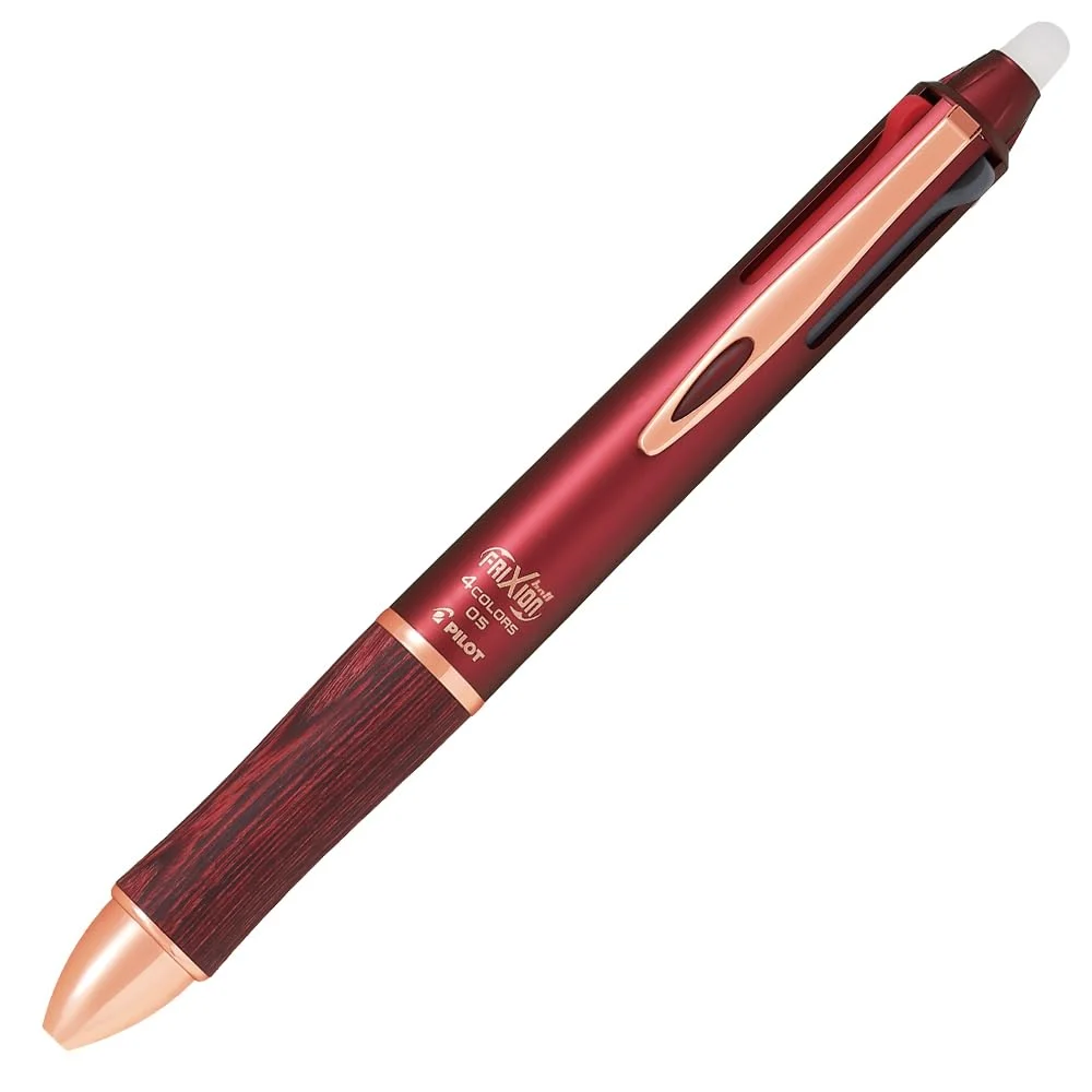 PILOT FriXion Ball 4 Wood penna cancellabile 0.5mm multicolore Bordeaux LKFB3SEFBO