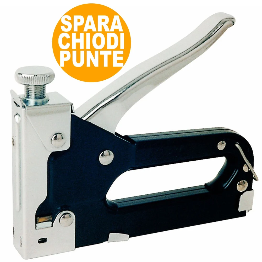 PINZATRICE GRAFFATRICE TRIDIREZIONALE MANUALE SPARA CHIODI CON 500 PUNTE PROF - TrAdE Shop Traesio