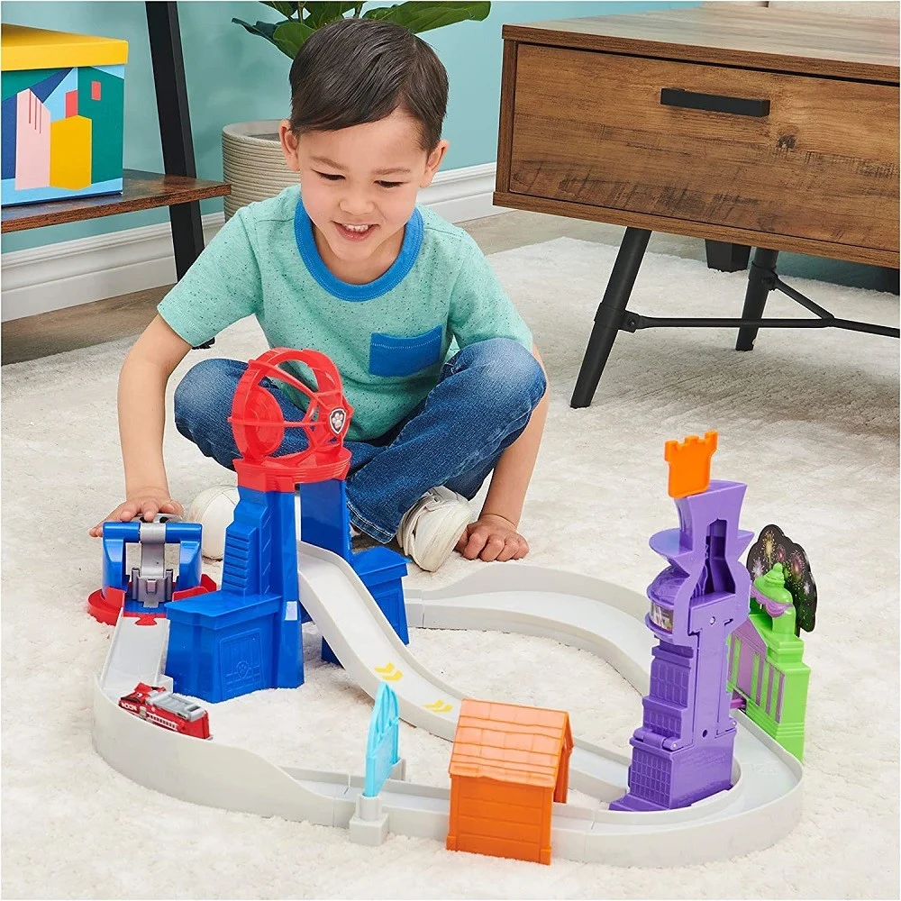 PISTA MACCHININE TOTAL CITY RESCUE CON VEICOLO DI MARSHALL PAW PATROL GIOCATTOLI - TrAdE Shop Traesio