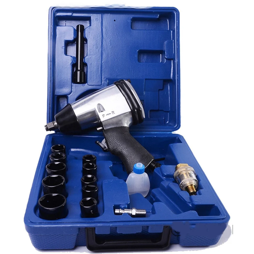 PISTOLA AVVITATORE PNEUMATICO PRESSIONE ARIA CON VALIGIA E BUSSOLE CRV - TrAdE Shop Traesio