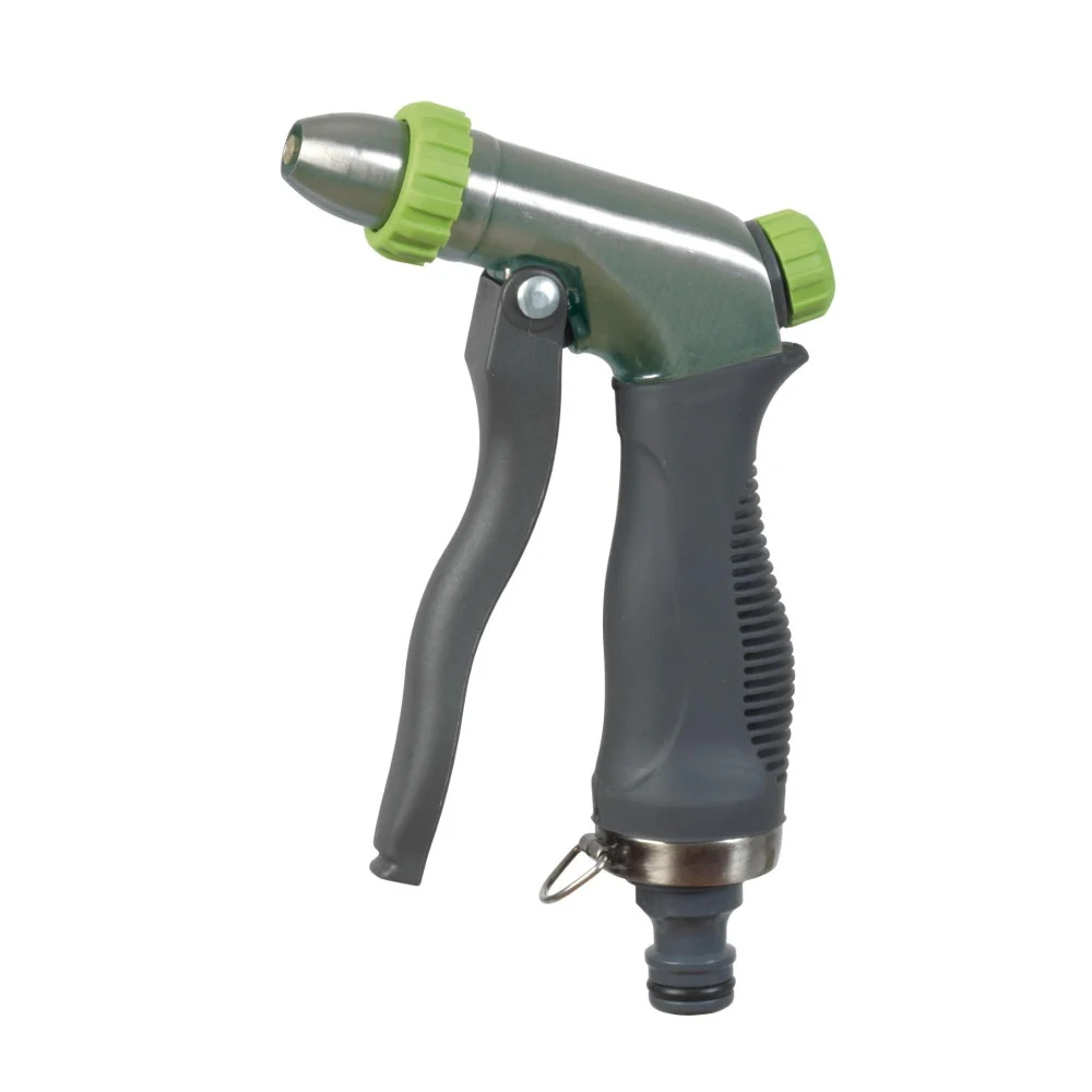 Pistola in metallo a getto regolabile per irrigazione innaffiare giardino orto - TrAdE Shop Traesio