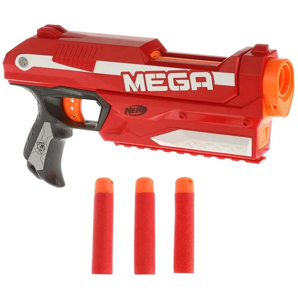 PISTOLA N-STRIKE ELITE MEGA MAGNUS GIOCATTOLO BAMBINI 3 COLPI MUNIZIONI