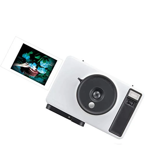 Pixtoss Instant Toy Camera with Cheki Film TCC-05WH Milk White
