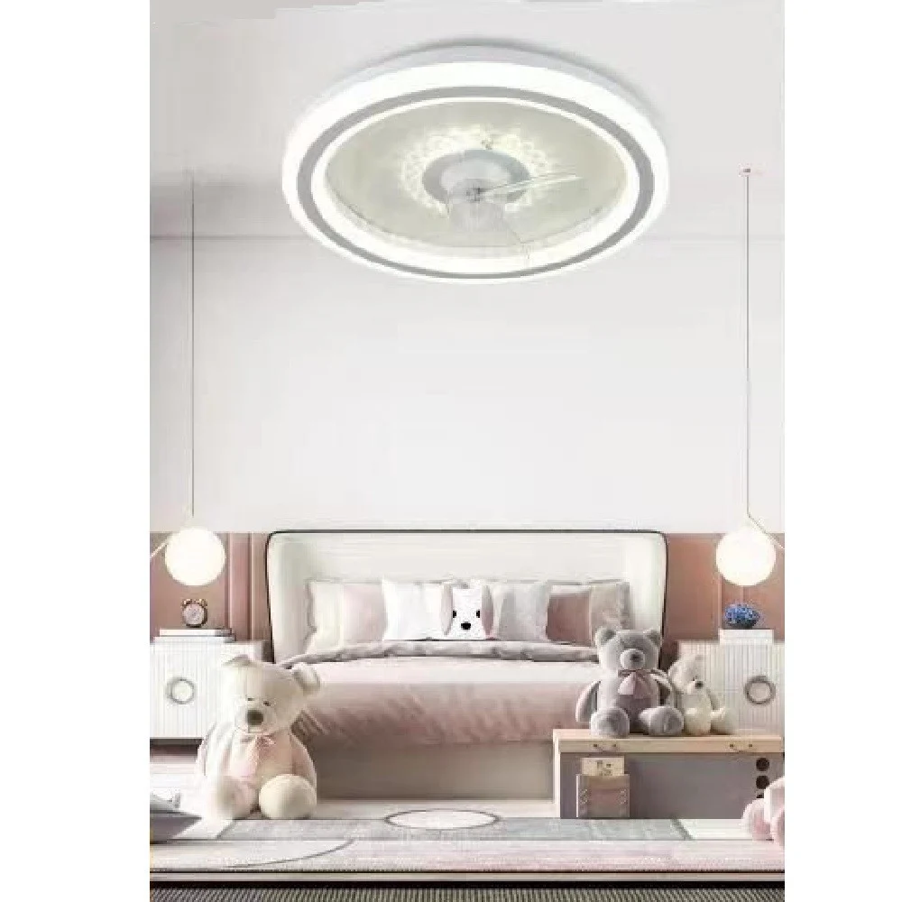 PLAFONIERA LAMPADARIO LED CON VENTILATORE SOFFITTO TELECOMANDO DIMMERABILE 60003 - TrAdE Shop Traesio