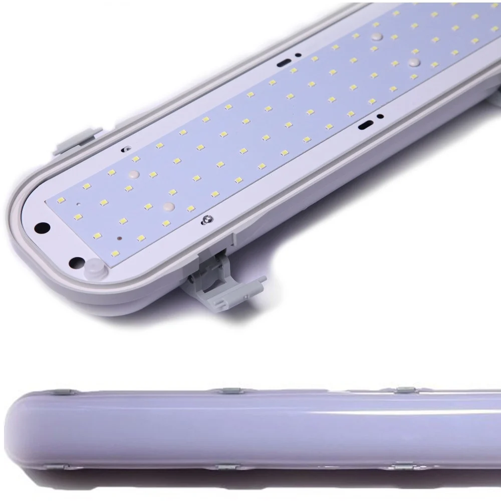 PLAFONIERA LED IMPERMEABILE 120CM CON LUCE INTEGRATA 6500K COPERTURA OPACA 40W - TrAdE Shop Traesio