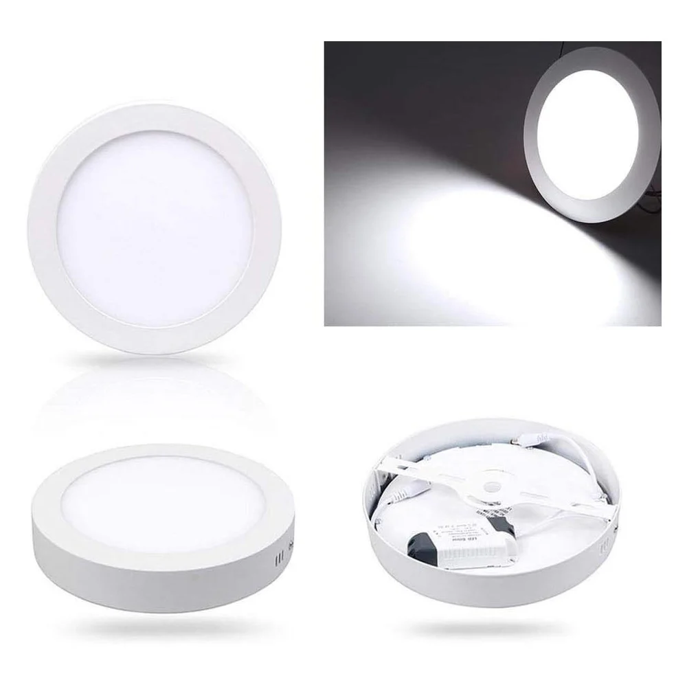 PLAFONIERA LED TONDA O QUADRATA DA SUPERFICIE PANNELLO DA 25W CALDO FREDDO NATUR - TrAdE Shop Traesio