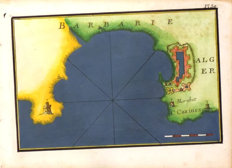 plan: alger, barbarie (algeri) – planche 50 - Arredamento marinaresco