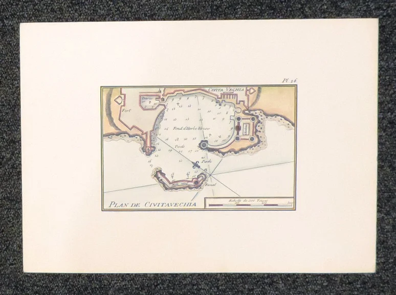 portolano: plan de civitavechia (civitavecchia) - Arredamento marinaresco