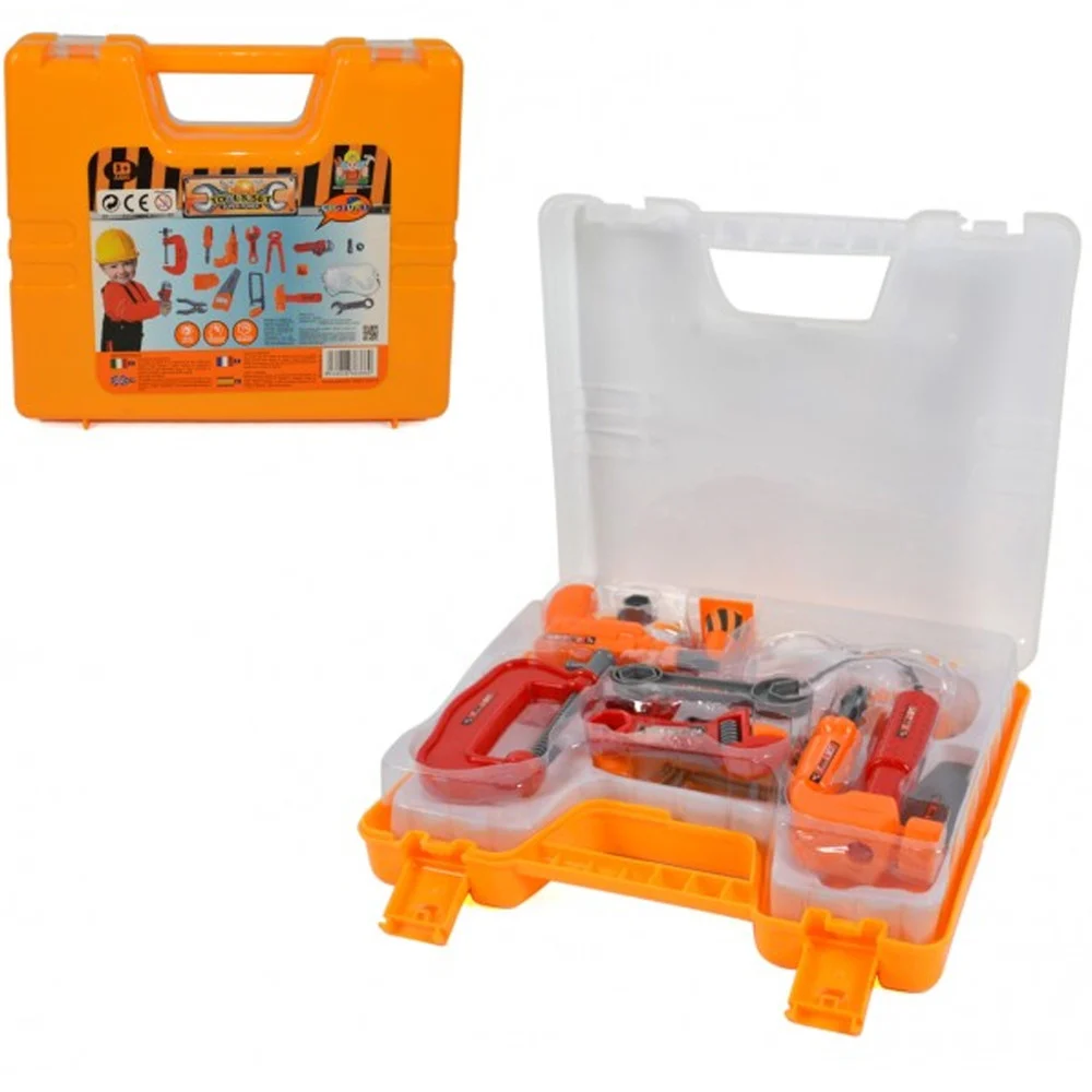 PLAYSET VALIGETTA DEGLI ATTREZZI BRICOLAGE FAI DA TE ACCESSORI GIOCO GIOCATTOLO - TrAdE Shop Traesio