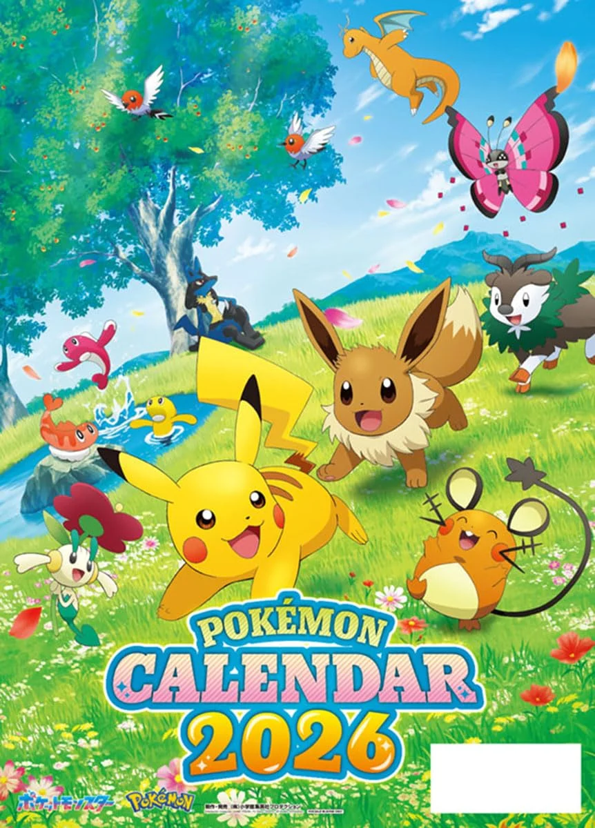 Pokemon Calendario da parete 2026 A2 CL-007
