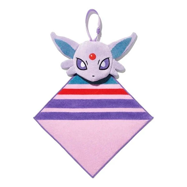 Pokemon Pochette Asciugamano 3 Vie Espeon Made in Japan 23x23 cm - Family Mart