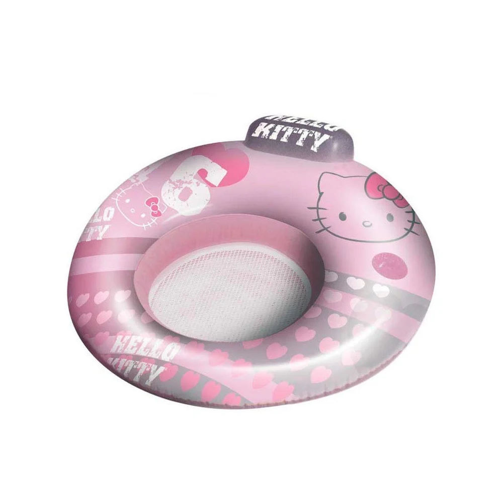 POLTRONA POLTRONCINA GONFIABILE MARE 2 IN 1 CON POGGIATESTA 104 CM HELLO KITTY - TrAdE Shop Traesio