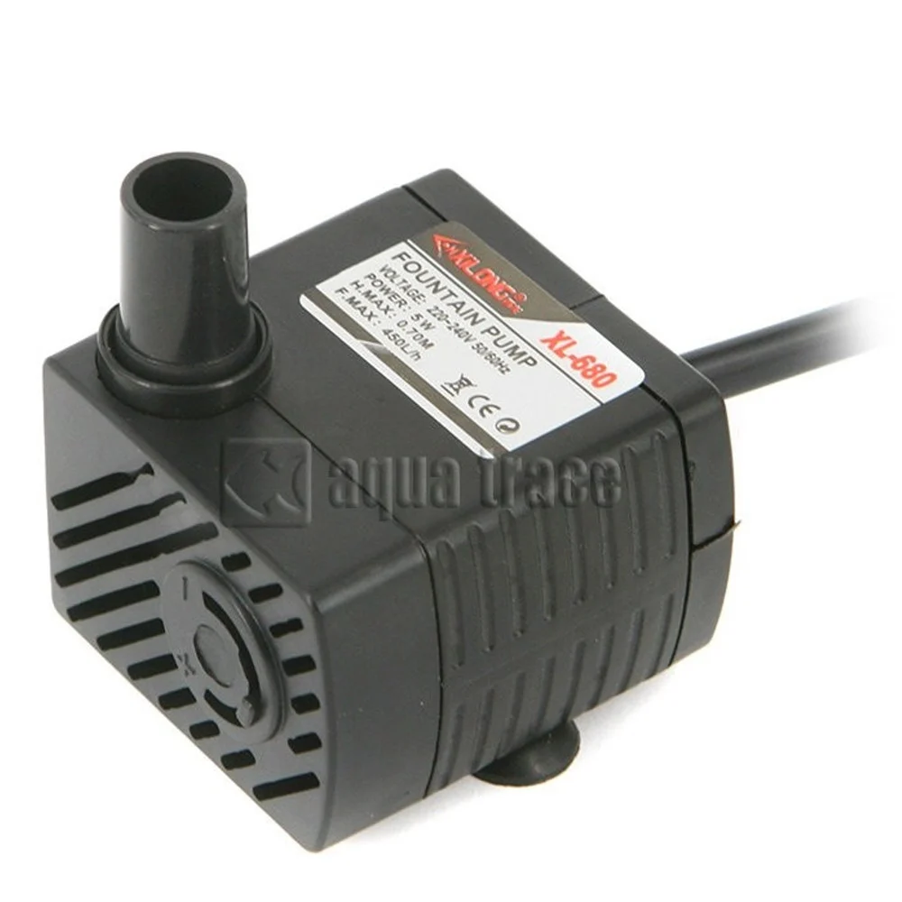 POMPA ACQUARIO FONTANE MULTI FUNZIONE XL-680 5W 450L/h 220V/50Hz