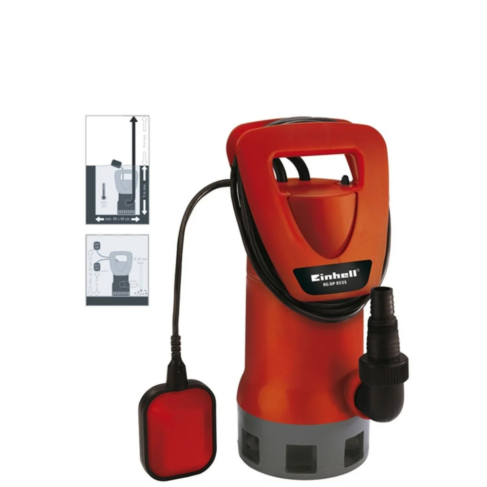 POMPA AD IMMERSIONE ELETTROPOMPA ACQUE SCURE E CHIARE RG-DP 8535 EINHELL