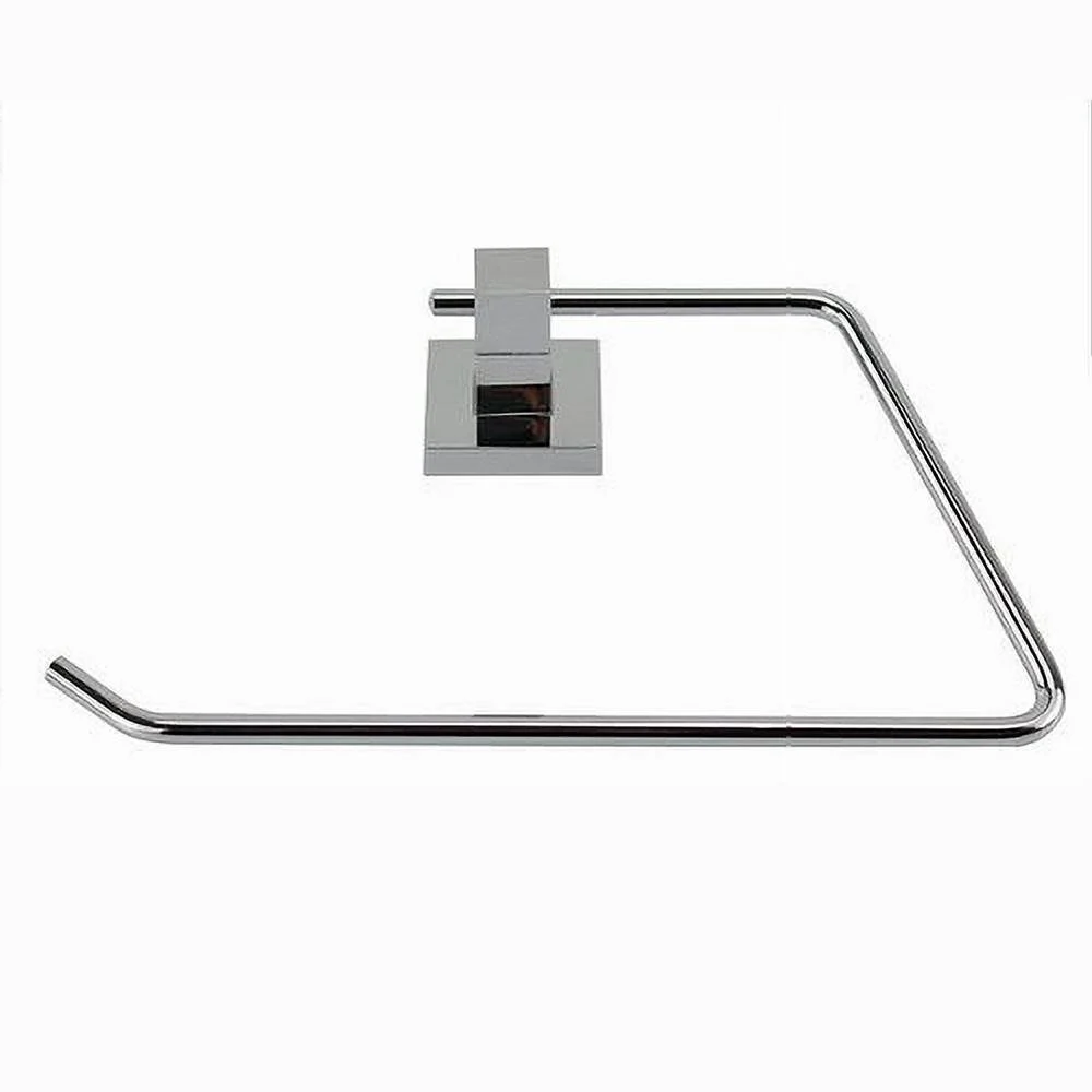 PORTA ASCIUGAMANO ASCIUGAMANI DOPPIO FISSAGGIO A PARETE BAGNO SQUARE 23CM 59182 - Cleafe