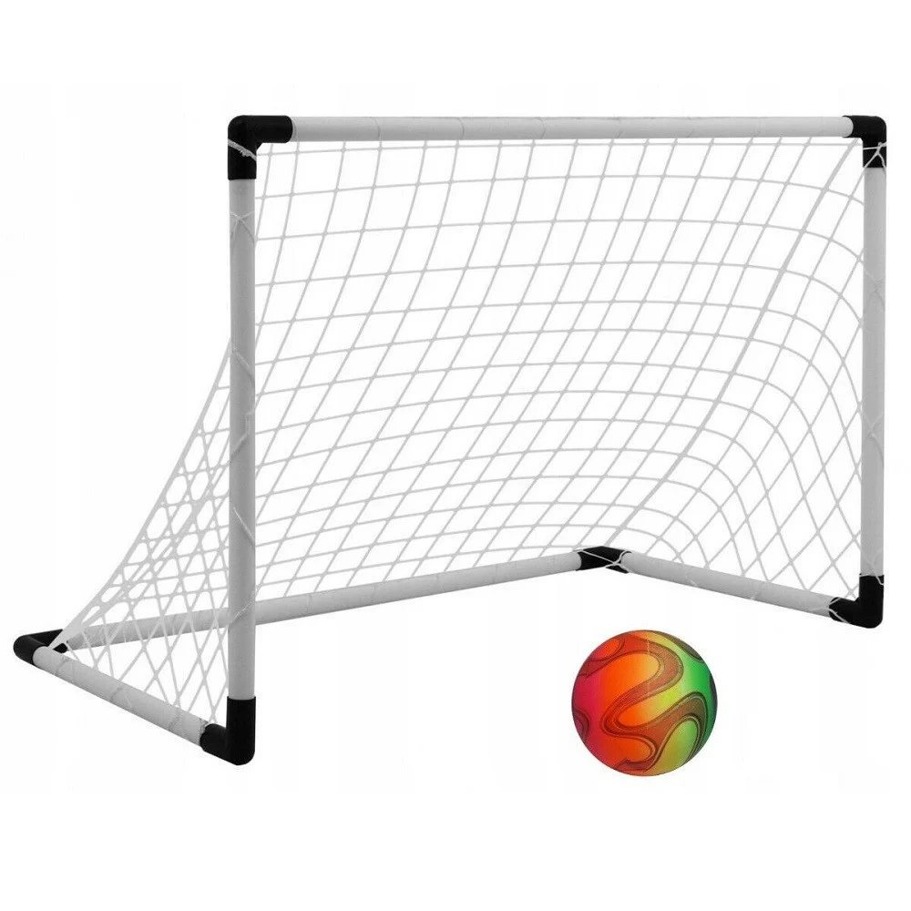 PORTA DA CALCIO 90X62X47 CM RETE PALLONE CALCETTO ALLENAMENTO BAMBINI GVC-0904