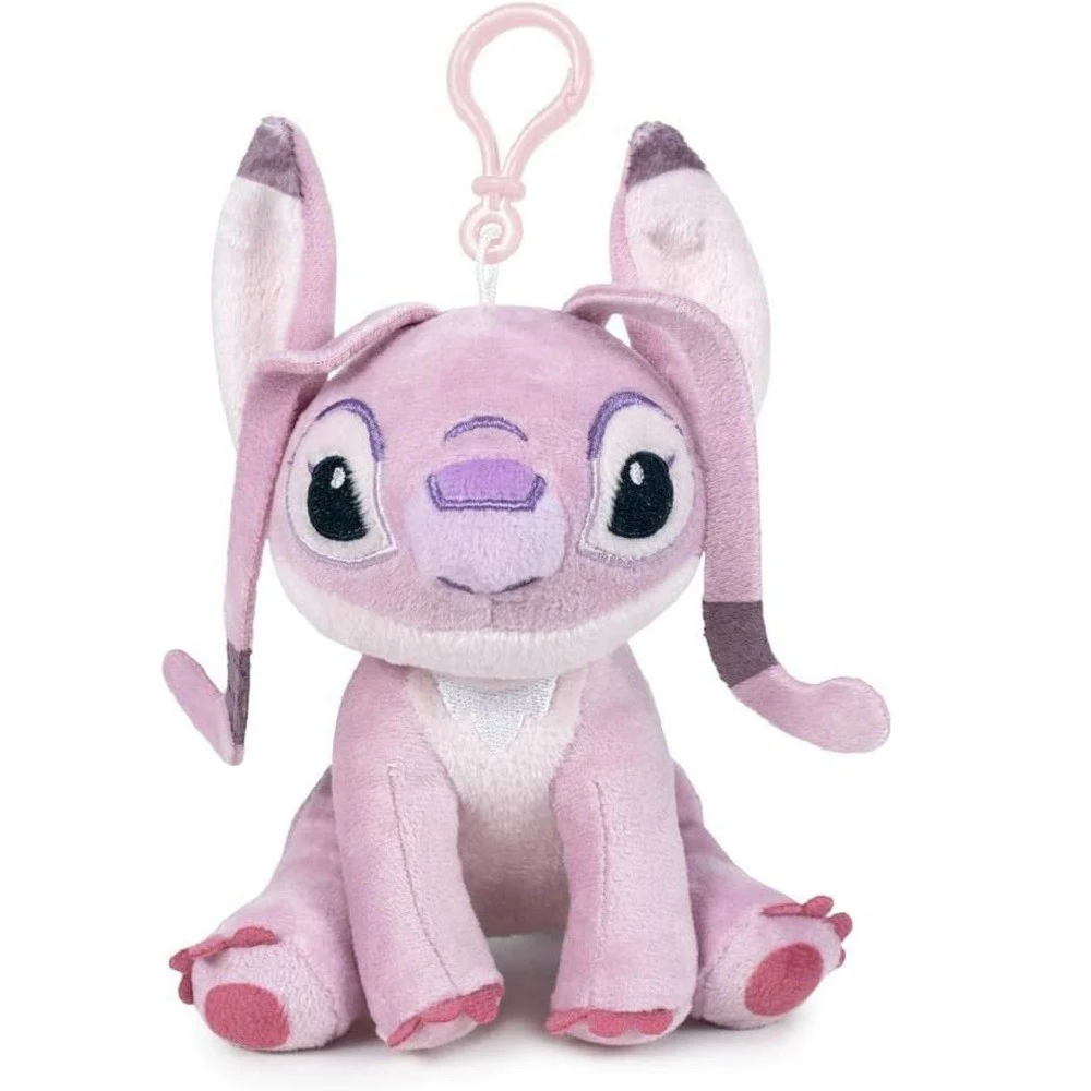 PORTACHIAVI STITCH ANGEL PELUCHE MORBIDO ROSA LILO & STITCH CON CLIP PER BORSA - TrAdE Shop Traesio