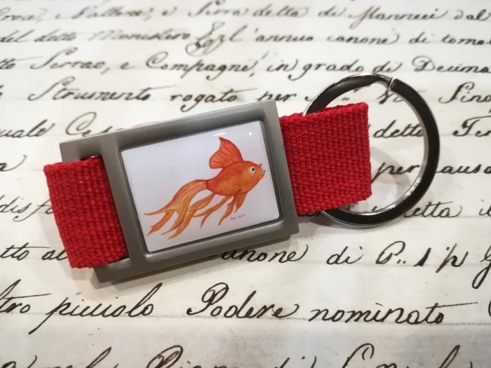 portachiavi zoodicarta – pesce rosso - Abbigliamento marinaresco