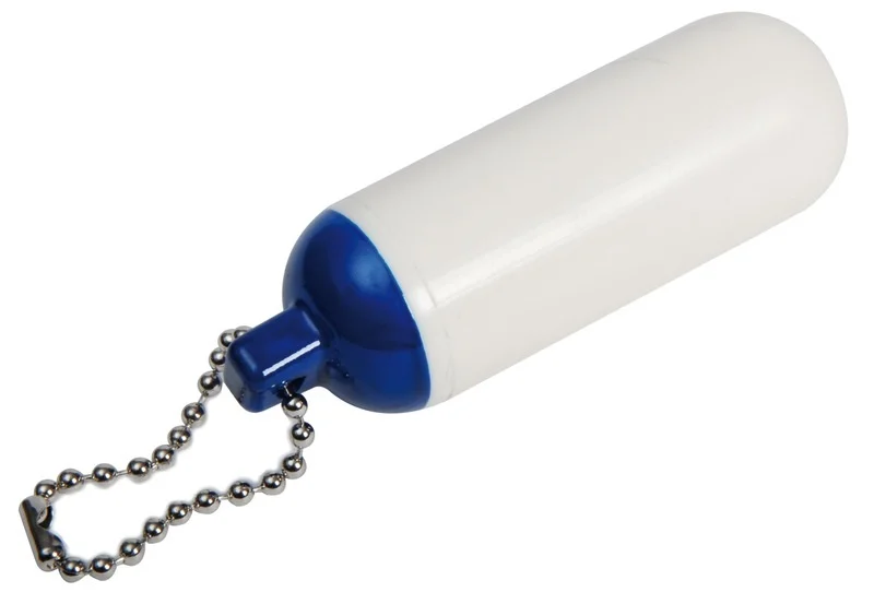 portachiavi galleggiante con parabordo allungato blu e bianco - Abbigliamento marinaresco