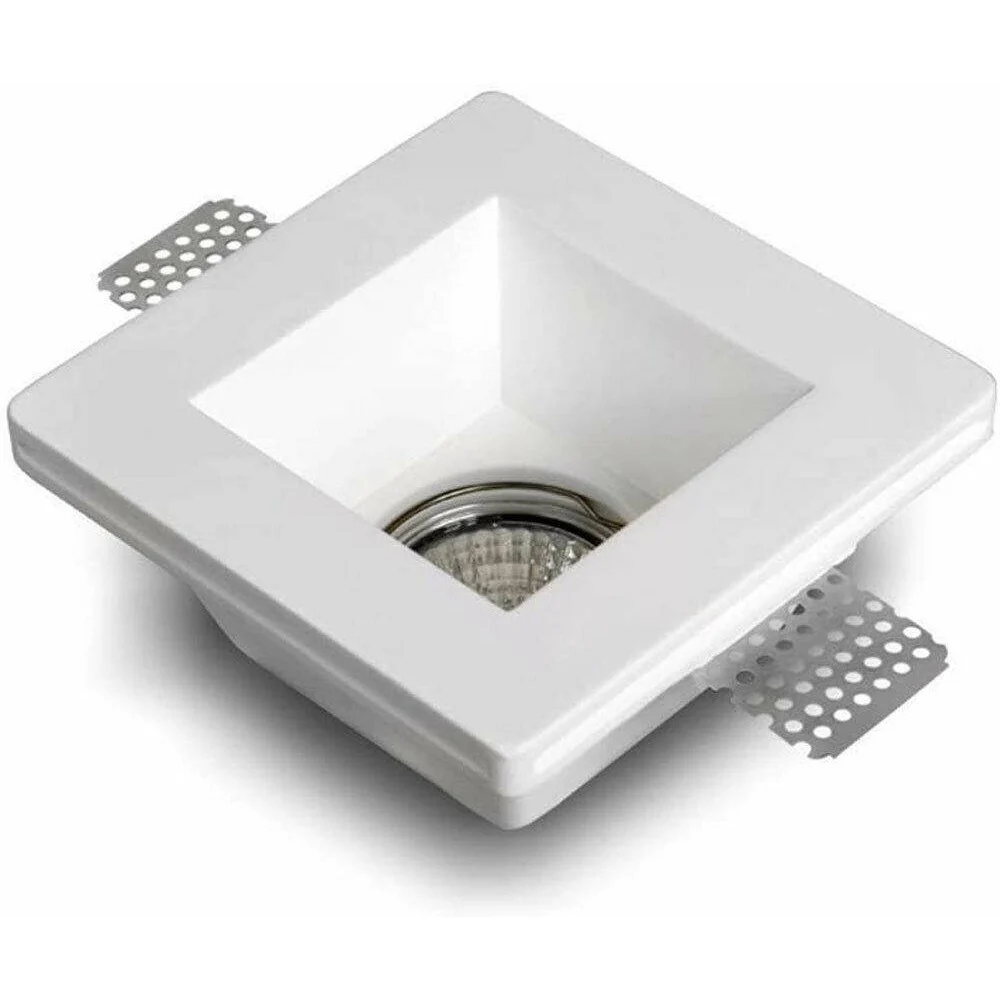PORTAFARETTO INCASSO GESSO CON VETRINO SCOMPARSA QUADRATO SUPPORTO FARETTI GS-02
