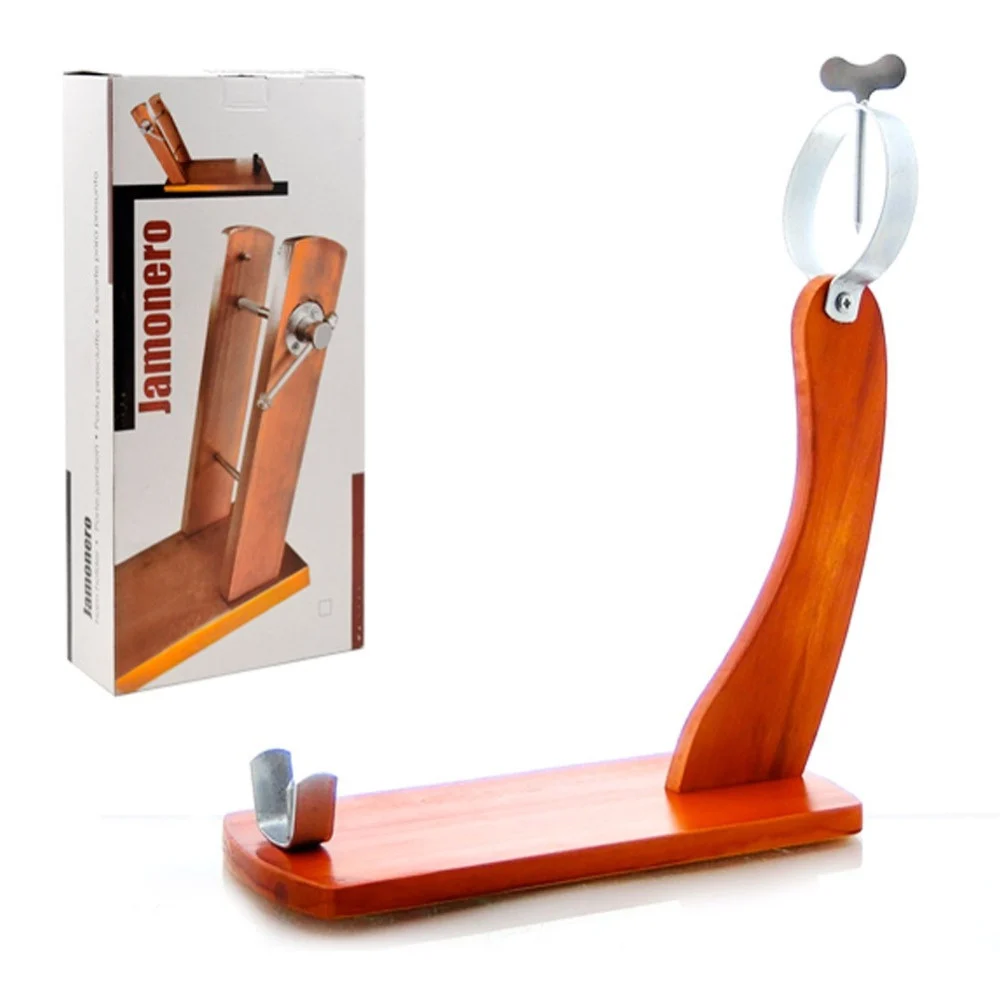 PORTAPROSCIUTTO GONDOLA CILIEGIO LEGNO FINE PORTA SOSTEGNO PROSCIUTTO GOURMET - TrAdE Shop Traesio