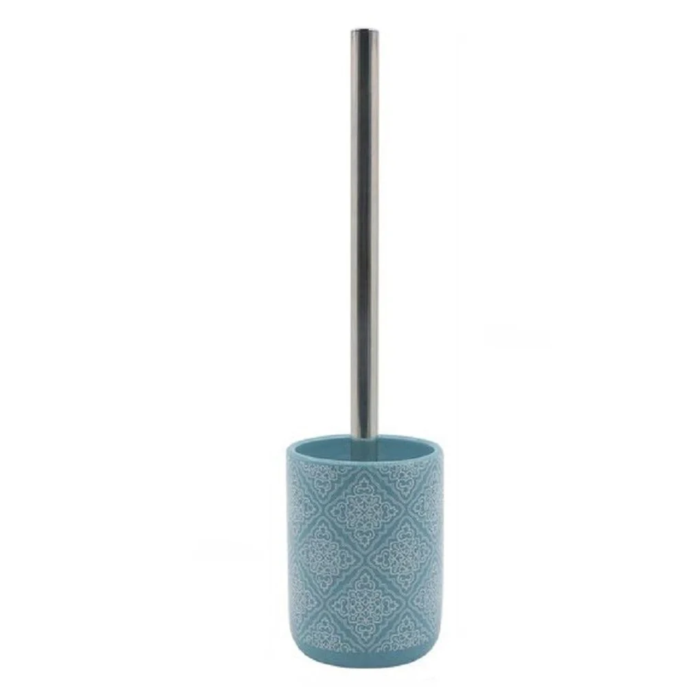 PORTASCOPINO PORTA SCOPINO BAGNO WC TOILETTE AZZURRO CON MAIOLICHE COMPLETO 87024 - Cleafe